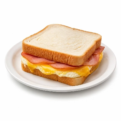 Jersey Mike's Breakfast Sandwiches Ham Egg and Cheese White