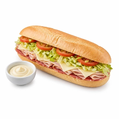 Jersey Mike's Cold Subs #9 Club Supreme with Mayonnaise in a Tub