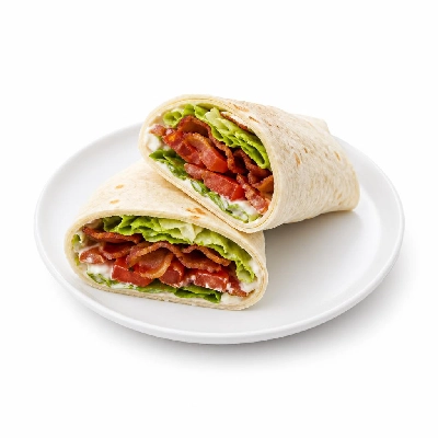 Jersey Mike's Cold Subs as Wraps #1 BLT with Mayonnaise Flour Tortilla
