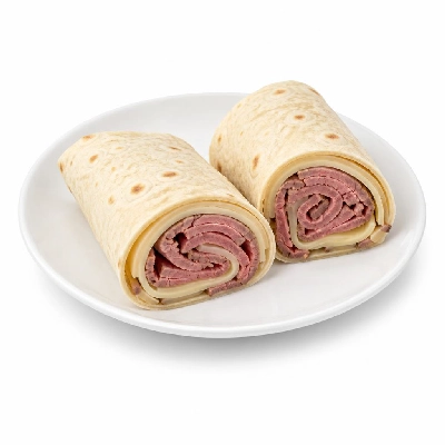 Jersey Mike's Cold Subs as Wraps #6 Roast Beef & Provolone Reduced Carb