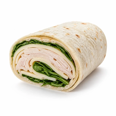 Jersey Mike's Cold Subs as Wraps #7 Turkey Breast & Provolone Spinach