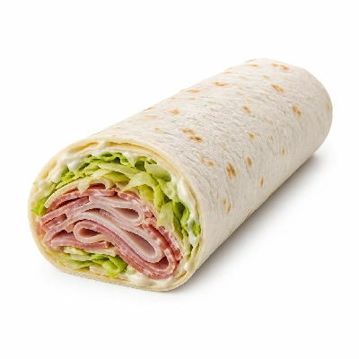 Jersey Mike's Cold Subs as Wraps #8 Club with Mayonnaise Flour Tortilla