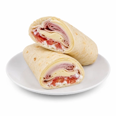 Jersey Mike's Cold Subs as Wraps #8 Club with Mayonnaise Tomato