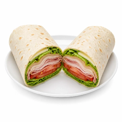 Jersey Mike's Cold Subs as Wraps #9 Club Supreme with Mayonnaise Flour Tortilla