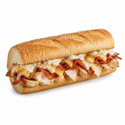 Jersey Mike's Hot Subs #26 Bacon Ranch Chicken Cheese Steak with Dressing Wheat Giant