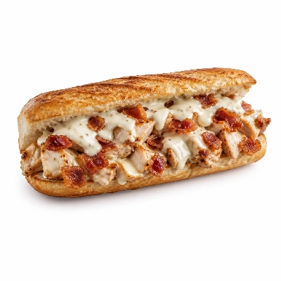 Jersey Mike's Hot Subs #26 Bacon Ranch Chicken Cheese Steak with Dressing White Giant