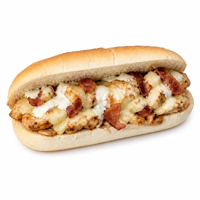 Jersey Mike's Hot Subs #26 Bacon Ranch Chicken Cheese Steak with Dressing White Regular