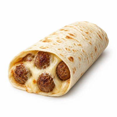 Jersey Mike's Hot Subs as Wraps #15 Meatball and Cheese Flour Tortilla