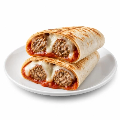 Jersey Mike's Hot Subs as Wraps #15 Meatball and Cheese Reduced Carb
