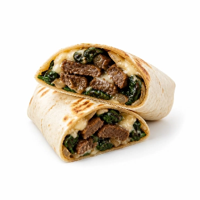 Jersey Mike's Hot Subs as Wraps #16 Steak Philly Spinach