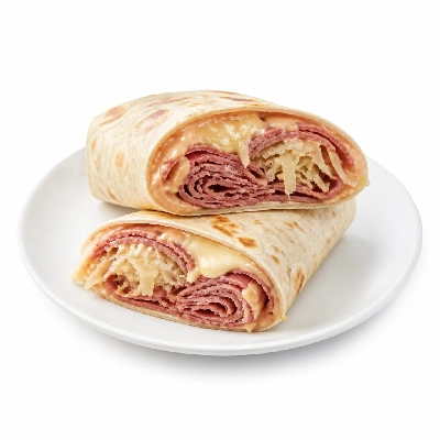 Jersey Mike's Hot Subs as Wraps #20 Reuben Flour Tortilla