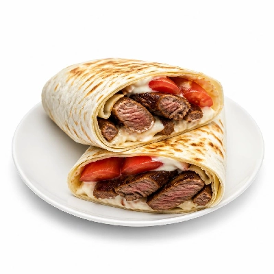Jersey Mike's Hot Subs as Wraps #43 Chipotle Steak with Mayonnaise Tomato