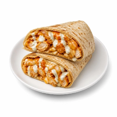 Jersey Mike's Hot Subs as Wraps Buffalo Chicken Cheesesteak with Blue Cheese Dressing Reduced Carb