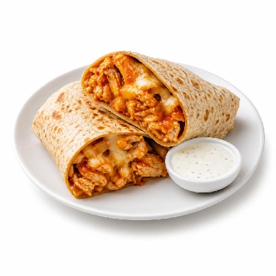 Jersey Mike's Hot Subs as Wraps Buffalo Chicken Cheesesteak with Blue Cheese Dressing Wheat