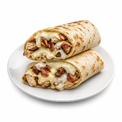 Jersey Mike's Hot Subs as Wraps Chicken Bacon Ranch Cheesesteak with Dressing Reduced Carb