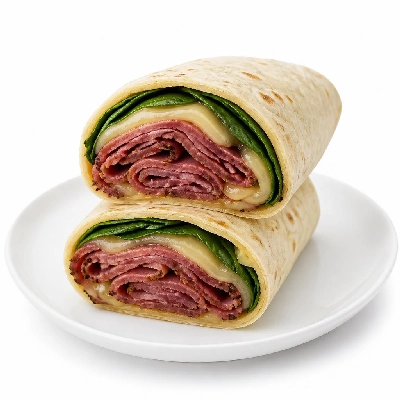 Jersey Mike's Hot Subs as Wraps Pastrami and Swiss Spinach
