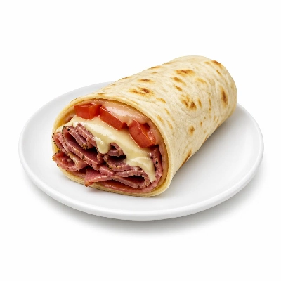 Jersey Mike's Hot Subs as Wraps Pastrami and Swiss Tomato