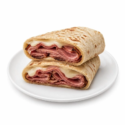 Jersey Mike's Hot Subs as Wraps Pastrami and Swiss Wheat