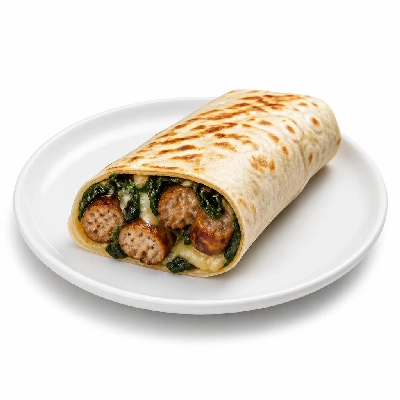 Jersey Mike's Hot Subs as Wraps Sausage Spinach