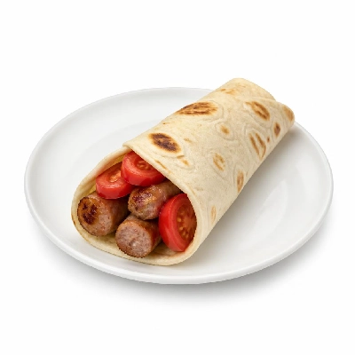 Jersey Mike's Hot Subs as Wraps Sausage Tomato