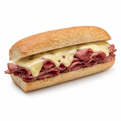 Jersey Mike's Hot Subs Pastrami and Swiss Wheat Regular