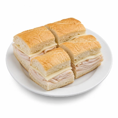 Jersey Mike's Kid's Meal Subs #7 Turkey Breast and Provolone White