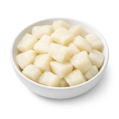 Jicama boiled without salt