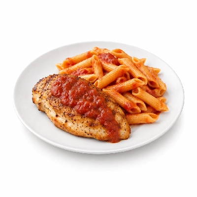 Johnny Carino's Chicken Items Lemon Rosemary Dinner with Pasta Tomato Sauce