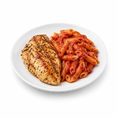 Johnny Carino's Chicken Items Lemon Rosemary Lunch with Pasta Marinara Sauce