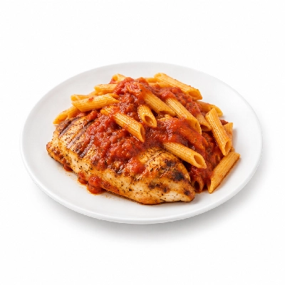 Johnny Carino's Chicken Items Lemon Rosemary Lunch with Pasta Tomato Sauce