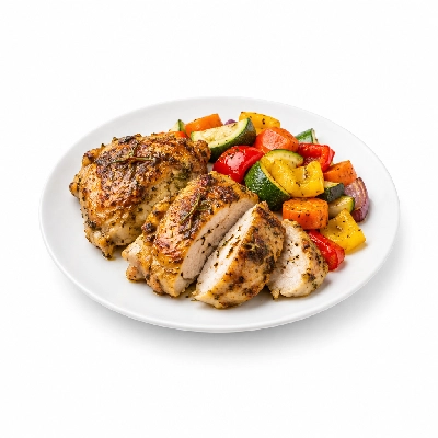 Johnny Carino's Chicken Items Lemon Rosemary Lunch with Vegetable Medley