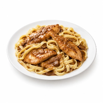 Johnny Carino's Chicken Items Marsala Dinner with Fettuccini