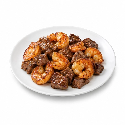 Johnny Carino's Classics Skilletini Combo with Shrimp Grandioso Marinated Sirloin Tips