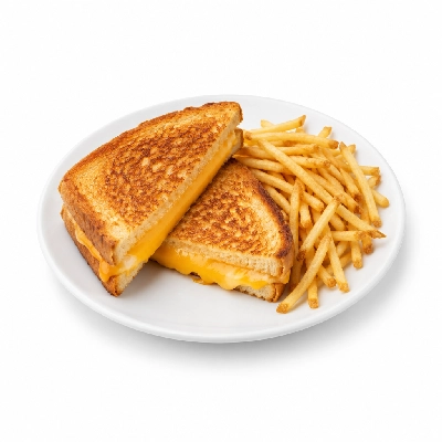 Johnny Carino's Kids Specialties Cheese Panini with Shoestring Fries