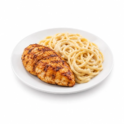 Johnny Carino's Kids Specialties Grilled Chicken with Spaghetti