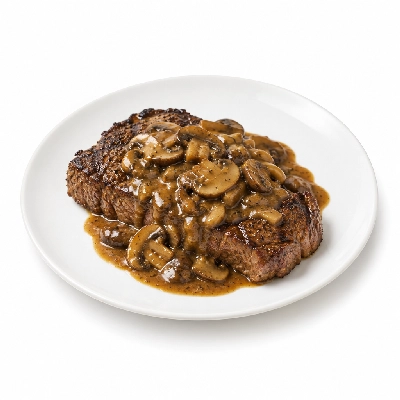 Johnny Carino's Other Entrees Flat Iron Steak with Mushroom Marsala Sauce