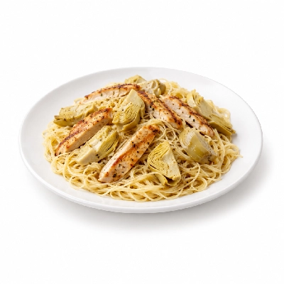 Johnny Carino's Pastas Angel Hair with Artichokes Dinner Grilled Sliced Chicken