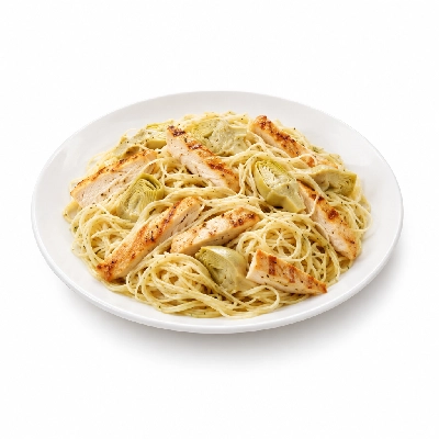 Johnny Carino's Pastas Angel Hair with Artichokes Grandioso Grilled Sliced Chicken