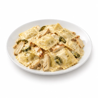 Johnny Carino's Pastas Smoked Chicken and Jalapeno Cream Ravioli Grandioso