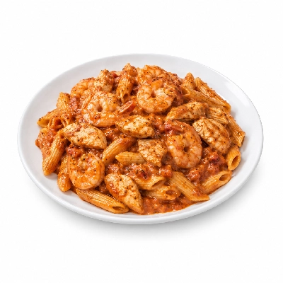 Johnny Carino's Pastas Spicy Romano Shrimp and Chicken Grandioso