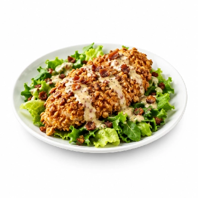 Johnny Carino's Salads Pecan Breaded Chicken Combo with Hot Bacon Dressing