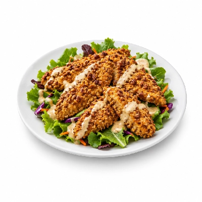 Johnny Carino's Salads Pecan Breaded Chicken Combo with Spicy Ranch Dressing