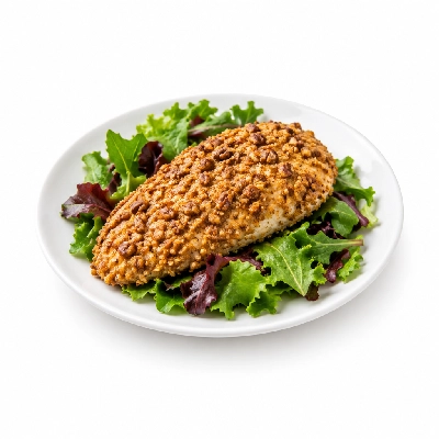 Johnny Carino's Salads Pecan Breaded Chicken Combo with Sun Dried Tomato Balsamic Vinaigrette