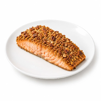 Johnny Carino's Salads Soups Honey Pecan Crusted Salmon