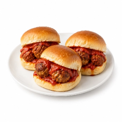 Johnny Carino's Sandwiches Meatball Sliders with Tomato Sauce