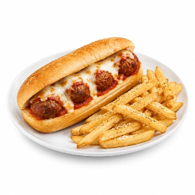 Johnny Carino's Sandwiches Meatball with Parmesan Fries