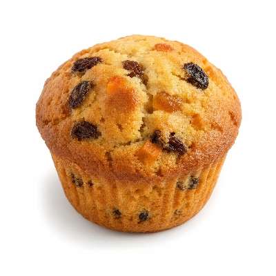 K&W Cafeterias Breads Mandarin Orange & Raisin Muffin