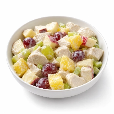 K&W Cafeterias Entree Salads Hawaiian Chicken and Fruit