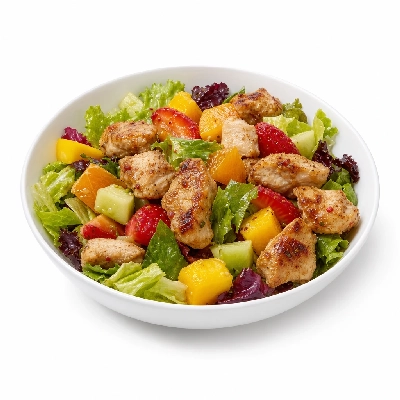 K&W Cafeterias Entree Salads Spicy Chicken with Fruit