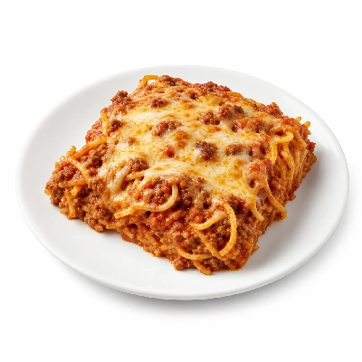 K&W Cafeterias Entrees Beef Pizza Baked Spaghetti